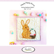 Bunny Sewing Applique Pattern 12in x 12in