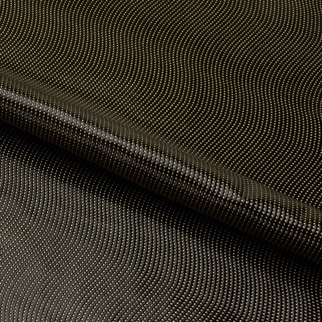 Foil Spandex Swirl Black Fabric