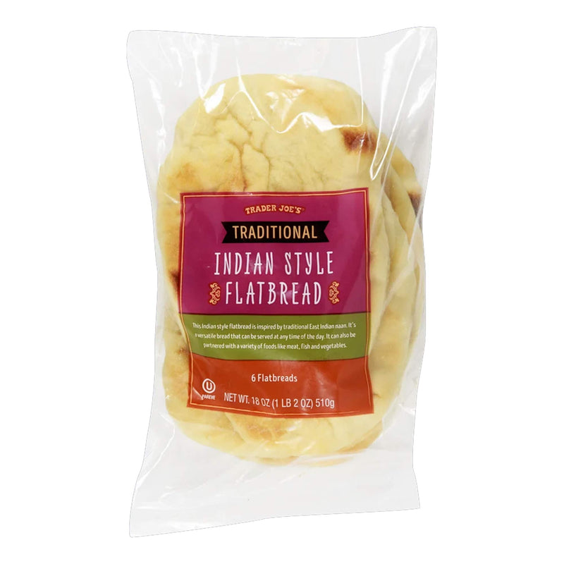 Trader Joe's Traditional Indian Style Flatbread 18 Oz
