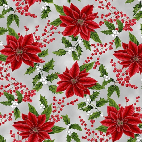 Quilting Cotton Holiday Decadence Christmas Metallic Hoffman Fabrics