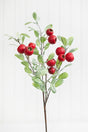 20” Pod Leaf Frosted Christmas Spray