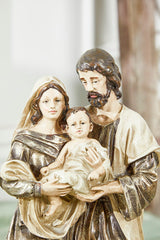 13 Inch Resin Holy Family Nativity Scene Mary Joseph Baby Jesus Christmas Religious Tabletop Decor Figurine
