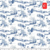 Quilting Cotton Home to Roost Placemat Panel Wilmington