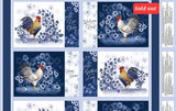 Quilting Cotton Home to Roost Placemat Panel Wilmington
