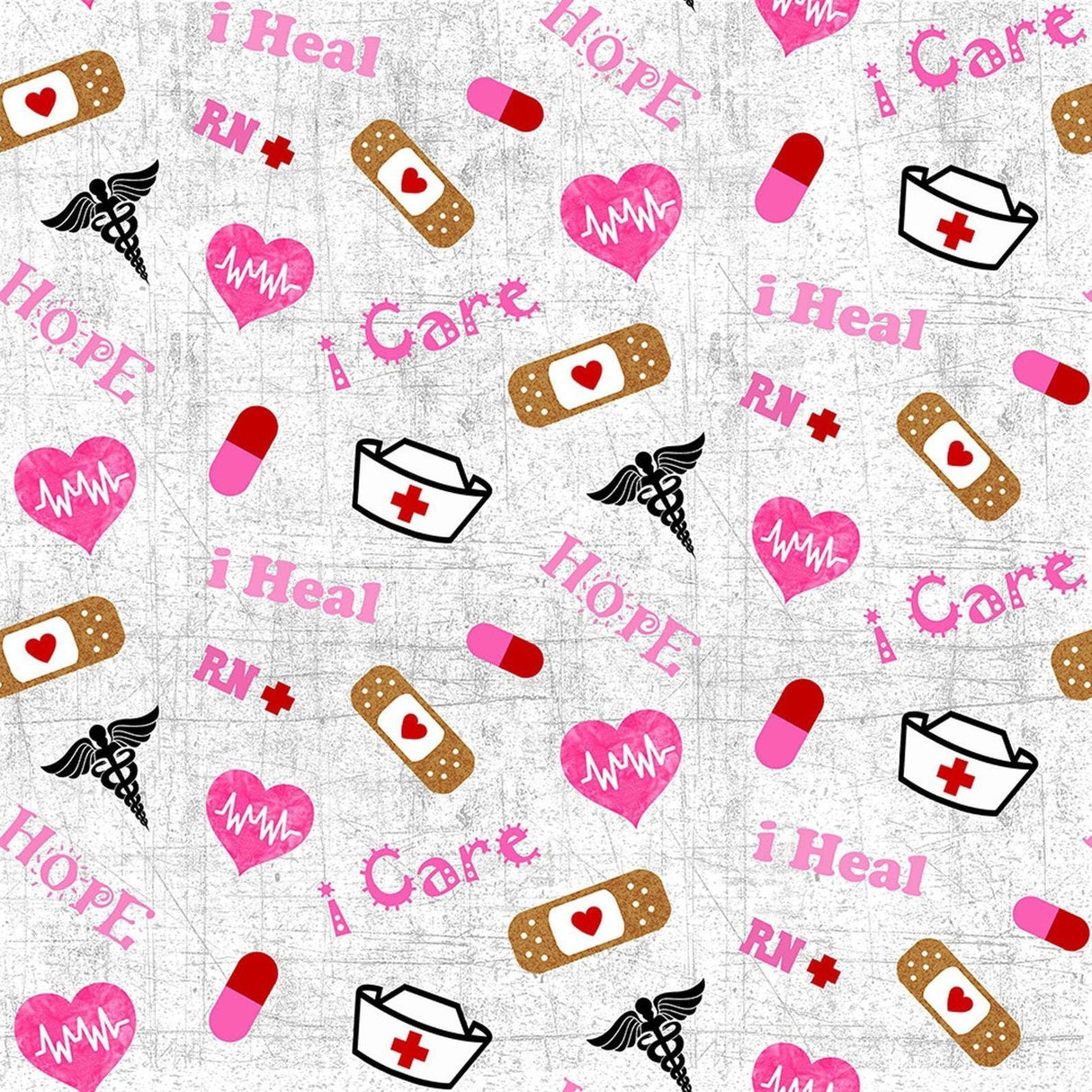 Quilting Cotton Hometown Heroes Nurses Print Windham