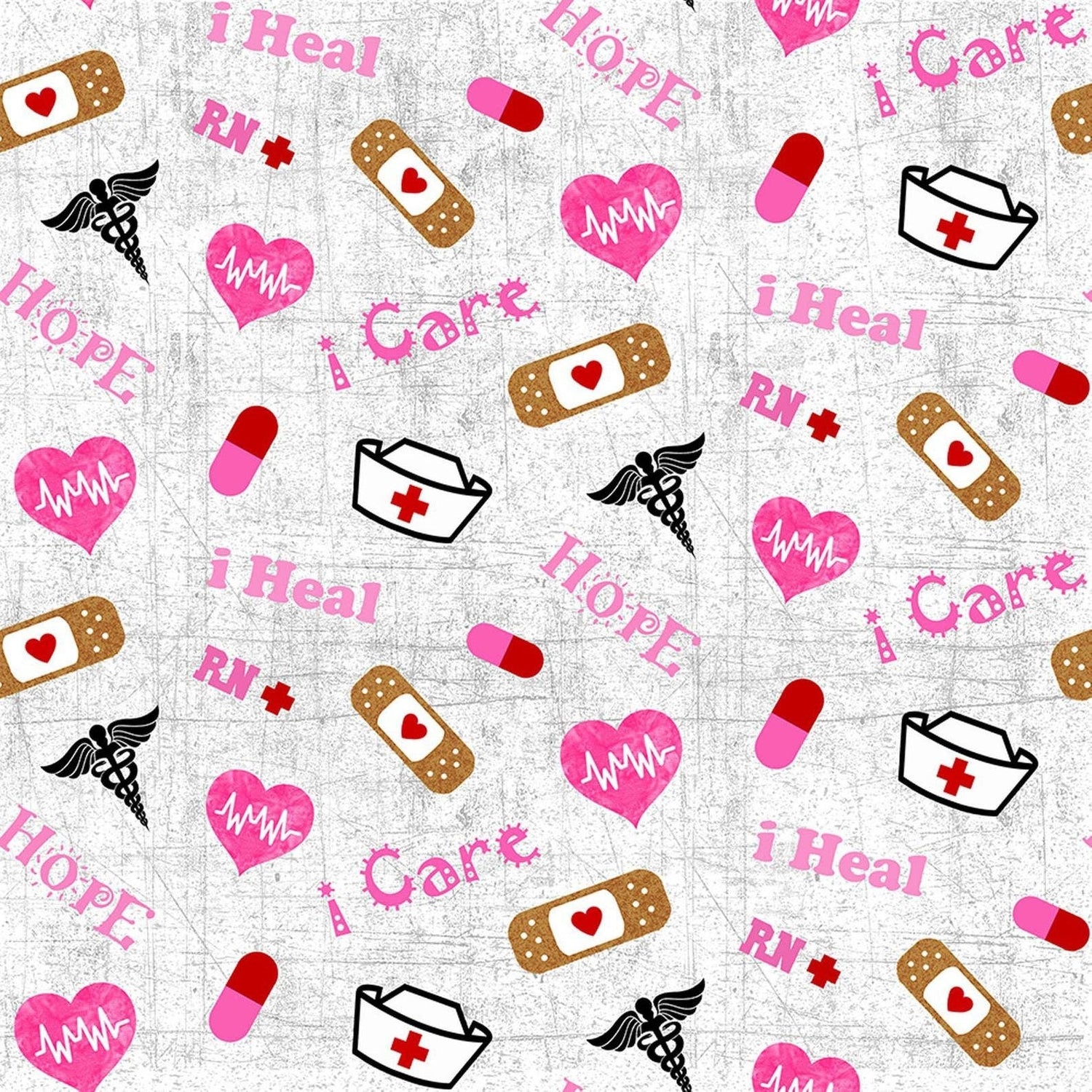 Quilting Cotton Hometown Heroes Nurses Print Windham