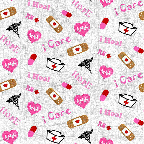 Quilting Cotton Hometown Heroes Nurses Print Windham