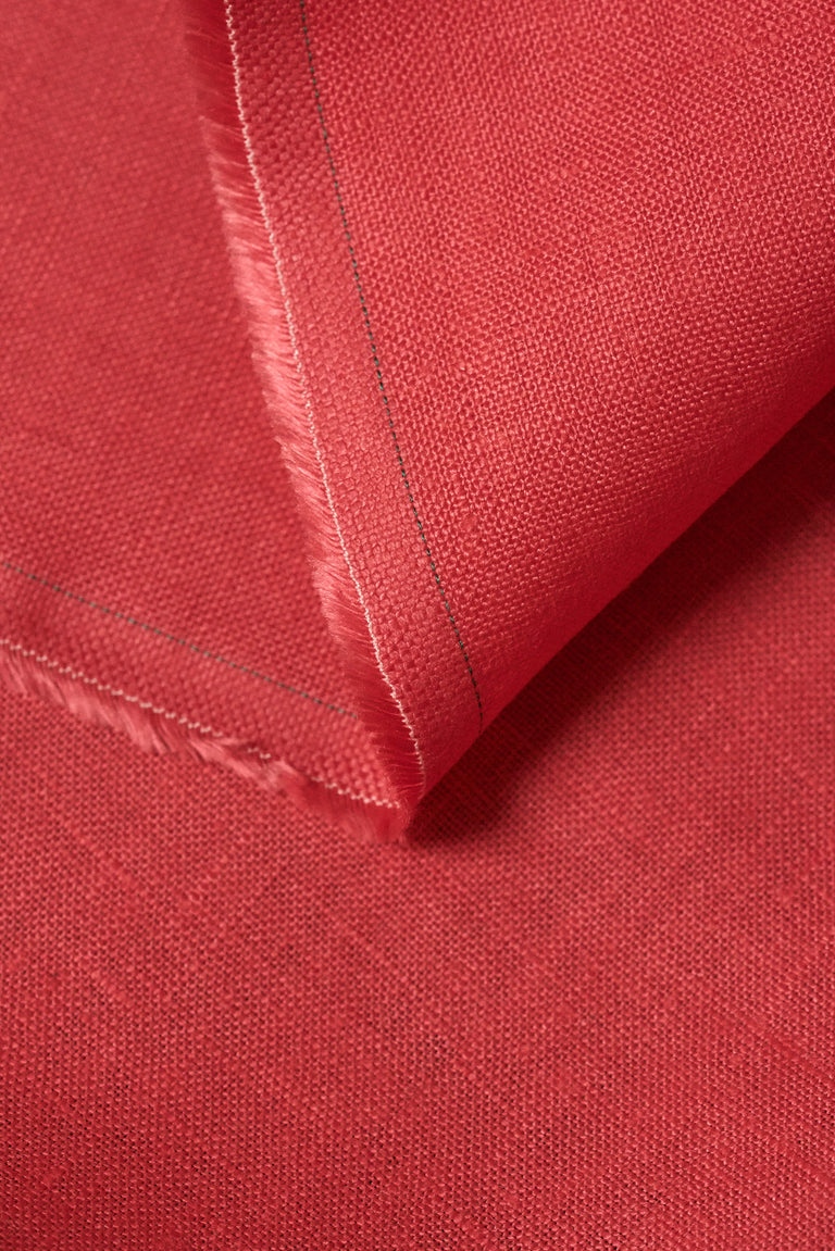 1 Yard Honeysuckle Pure Linen Fabric 5.5 oz, Stone Washed Midweight 54 Inch Solid Weave