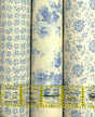 Quilting Cotton Hope Chest Blue Florals 100% Cotton