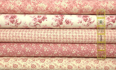Quilting Cotton Hope Chest Blue Florals 100% Cotton
