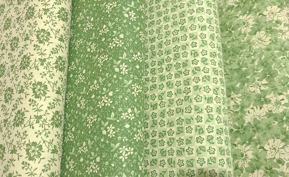 Quilting Cotton Hope Chest Blue Florals 100% Cotton