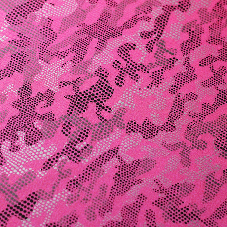 Digital Camo Nylon Spandex Fabric - Lime/Hot Pink Camo Print, 58/60" Width (1 Yard)
