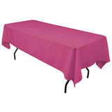 Polyester Rectangular Tablecloth Polyester Fabric - Wrinkle-Resistant, Stain-Proof, Washable, 60" X 144"