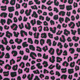 Swim Knit Nylon Spandex Hot Pink Leopard Print