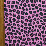 Swim Knit Nylon Spandex Hot Pink Leopard Print