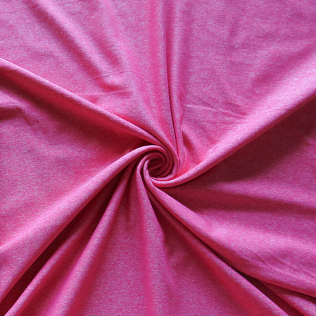 Wickaway Nylon Poly Spandex Knit Fabric Hot Pink Marl