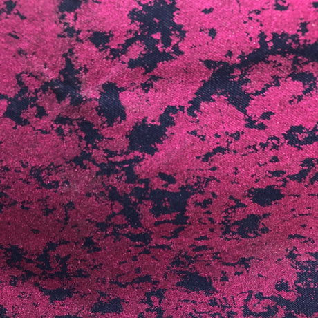 Jolt Foiled Stretch Faux Denim Fabric - Foiled Faux Denim, 54" Width (1 Yard)