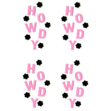 UV DTF Decal - Howdy Pink (4 Decals 2")