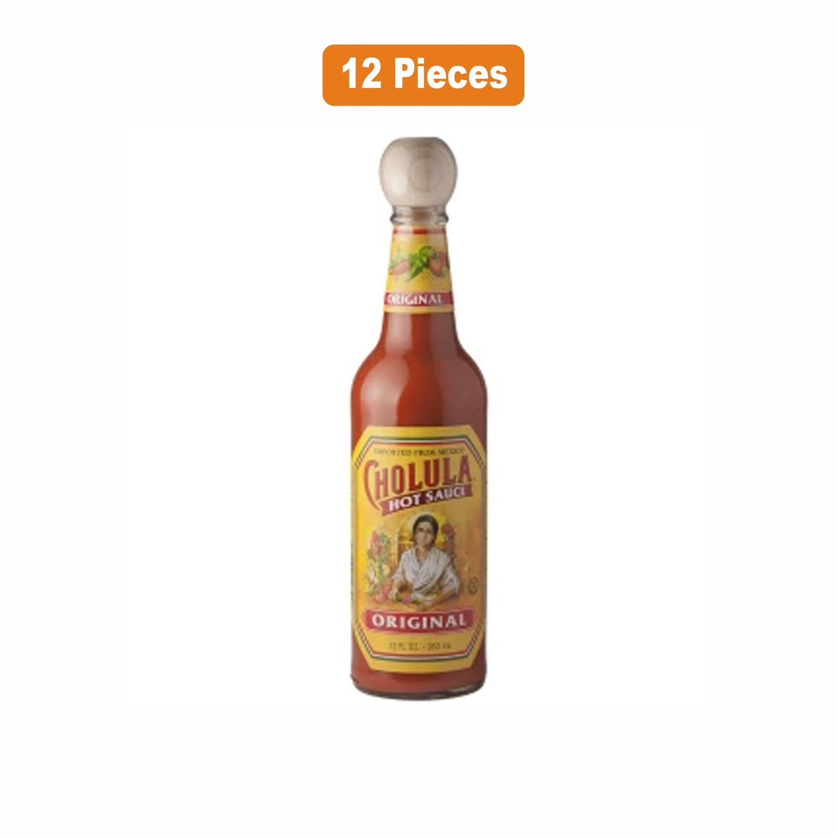 CHOLULA ORIGINAL HOT SAUCE 12 OZ BOTTLE