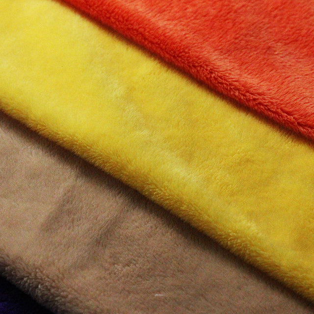 Huggy Fleece Poly Spandex Fabric - Solid, Assorted Colors, 58/60" Width, 265 GSM (1 Yard)