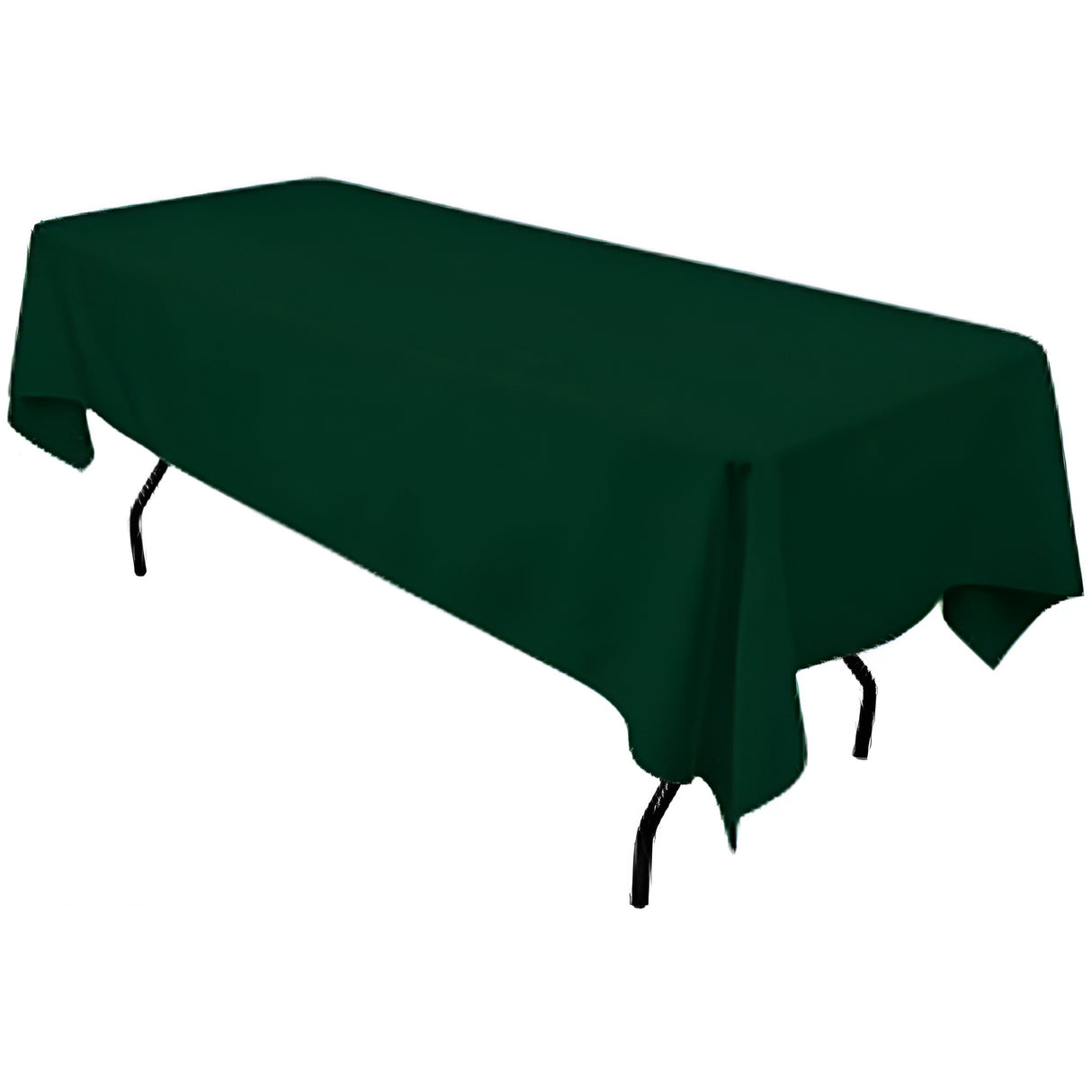 Polyester Rectangular Tablecloth Polyester Fabric - Wrinkle-Resistant, Stain-Proof, Washable, 60" X 144"