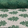 Elegant Sequin Lace Fabric - Floral Sequin Lace, Baby Blue, 51" Width