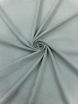Gingham 1/8 Squares Polyester Poplin Fabric - Checkered Gingham, 60" Width (1 Yard)