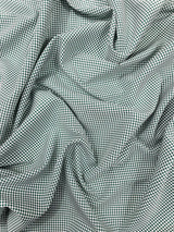 Gingham 1/8 Squares Polyester Poplin Fabric - Checkered Gingham, 60" Width (1 Yard)
