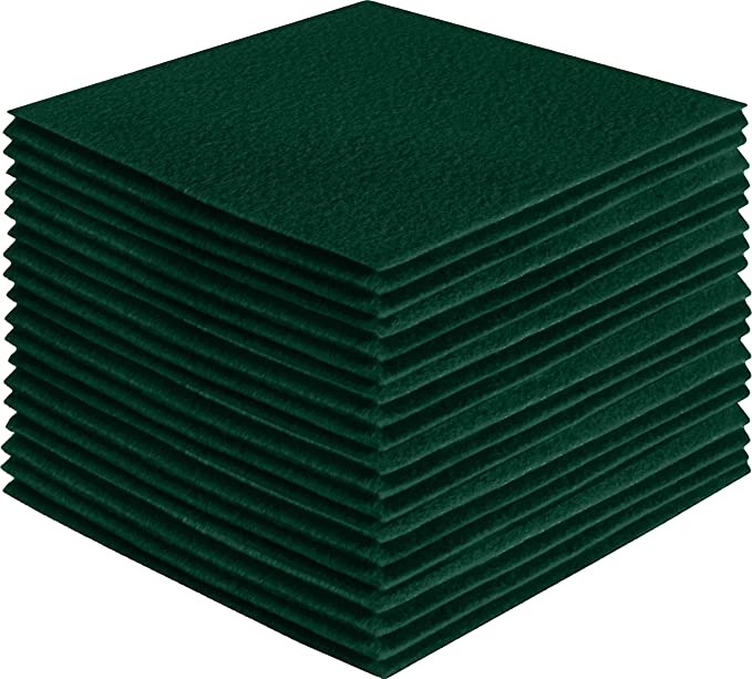 Acrylic Felt Sheets Hunter Green Craft Packs