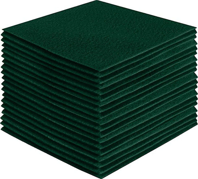 Acrylic Felt Sheets Hunter Green Craft Packs