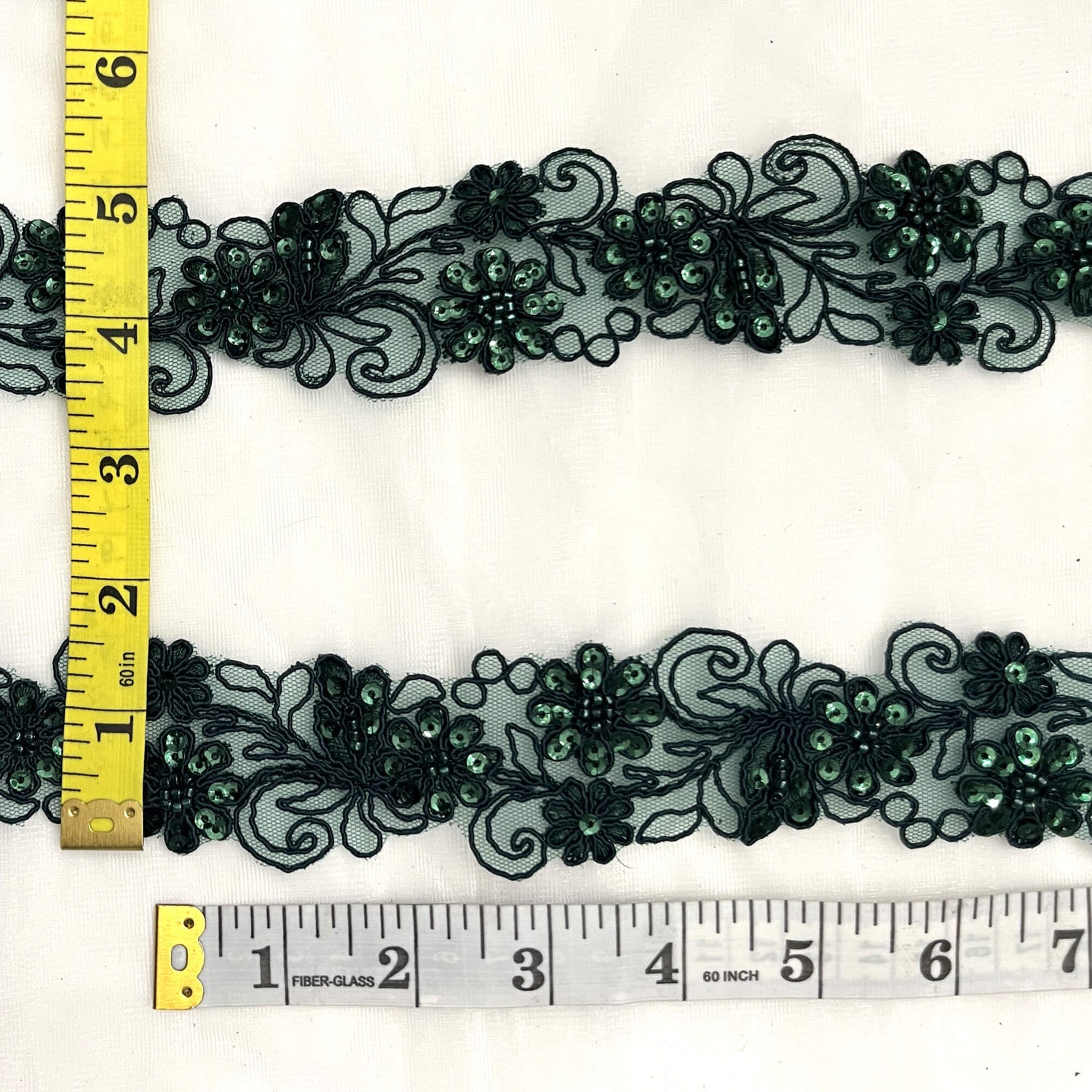 Beaded Corded Lace Trim