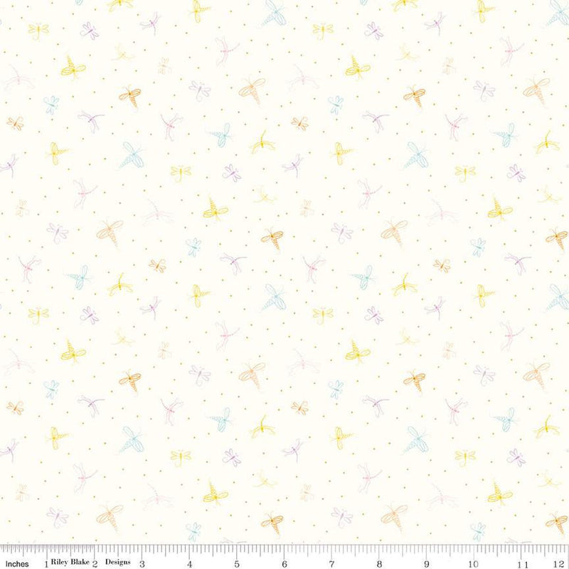 Cotton Dragonflies Fabric 43/44" Hush Hush 5