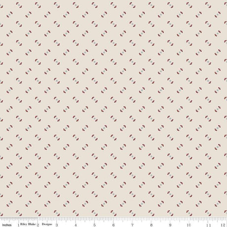 Cotton Ditsy Darling Heart Print Fabric 43/44"