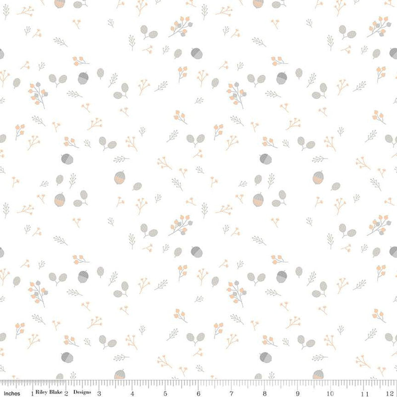 Cotton Print Fabric Hush Hush 5 Foraging Forest Foliage 43/44"