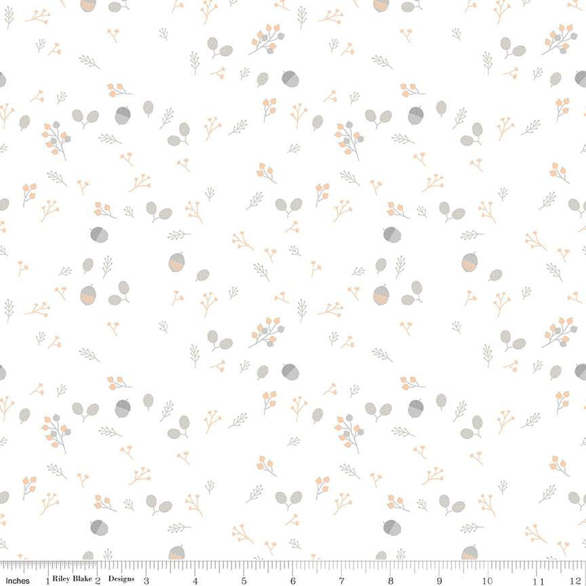 Cotton Print Fabric Hush Hush 5 Foraging Forest Foliage 43/44"