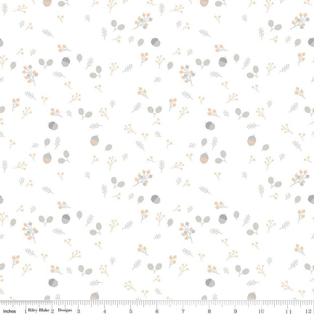 Cotton Print Fabric Hush Hush 5 Foraging Forest Foliage 43/44"