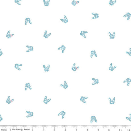 Cotton Frenchie Friends Print Fabric 43/44"