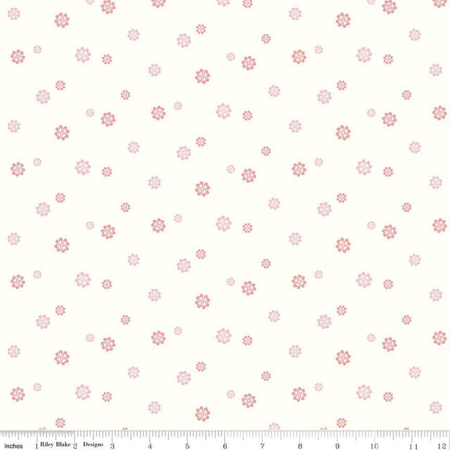 Cotton Print Hush Hush 5 Love & Friendship Fabric 43/44" Blossoms with Heart Petals