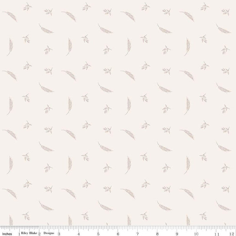 Cotton Print Hush Hush 5 Prairie Grain Fabric 43/44" Tossed Wheat