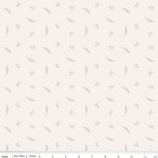Cotton Print Hush Hush 5 Prairie Grain Fabric 43/44" Tossed Wheat