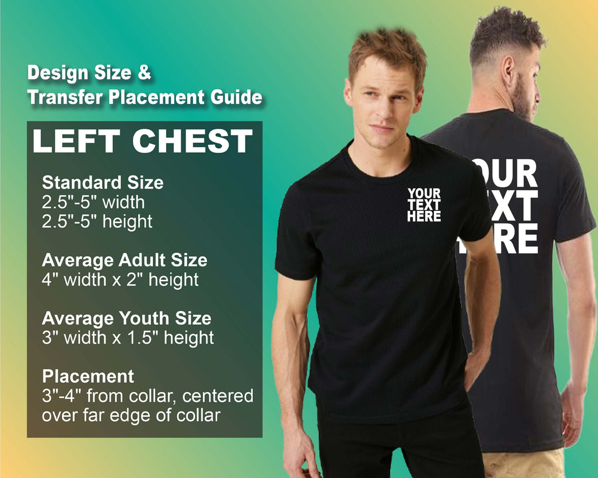 Pack: 12 Fast Design Your Own T-Shirts – Add Image, Logo, or Text on Front & Back (Black)