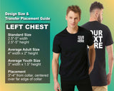 Pack: 12 Fast Design Your Own T-Shirts – Add Image, Logo, or Text on Front & Back (Black)