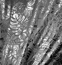Polyester Foil Tropical Leaf Fabric