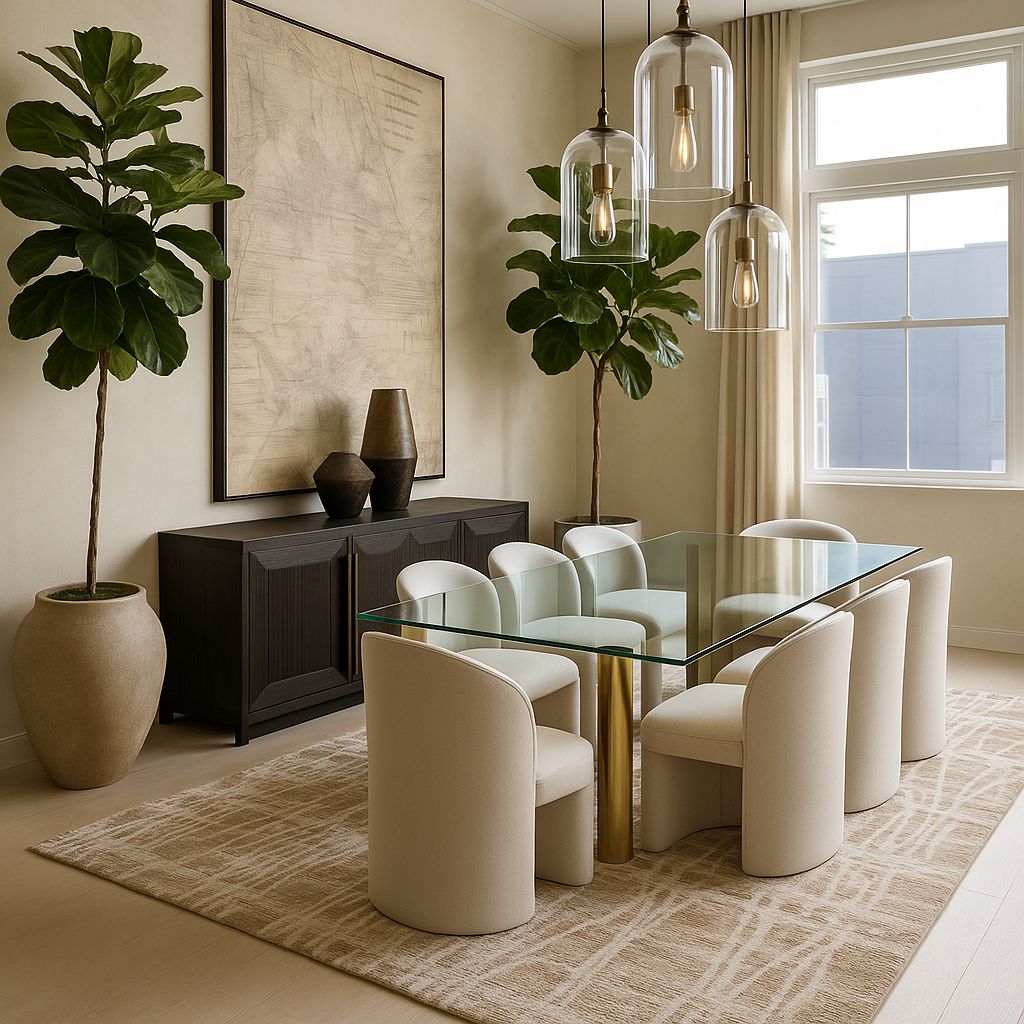 KAI 209 Polyester Fabric - Cream Rug With Subtle Bronze Abstract Design, Machine Made, Cotton Backing (3 Sizes)