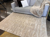 NUDE 23 Polyester Fabric - Beige And Mocha Toned Sculpted High-Low Surface, Cotton Backing, Machine Made, Made In Turkey (3 Sizes)
