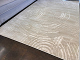 Bohemian Tone-On-Tone Creamy Beige Rug Crafted With High-Low Sandy Beige Circle Round Detail - Area Rug, Creamy Beige, High-Low Texture, 5' 3" X 7' 4", 8' X 11", 10' X 13" (1 Unit)