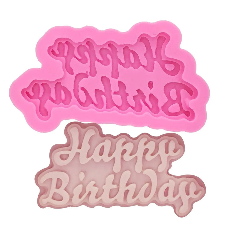 Happy Birthday Silicone Mold for Party Treats