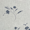 Linen Rayon Blend Vine Print Fabric Gray