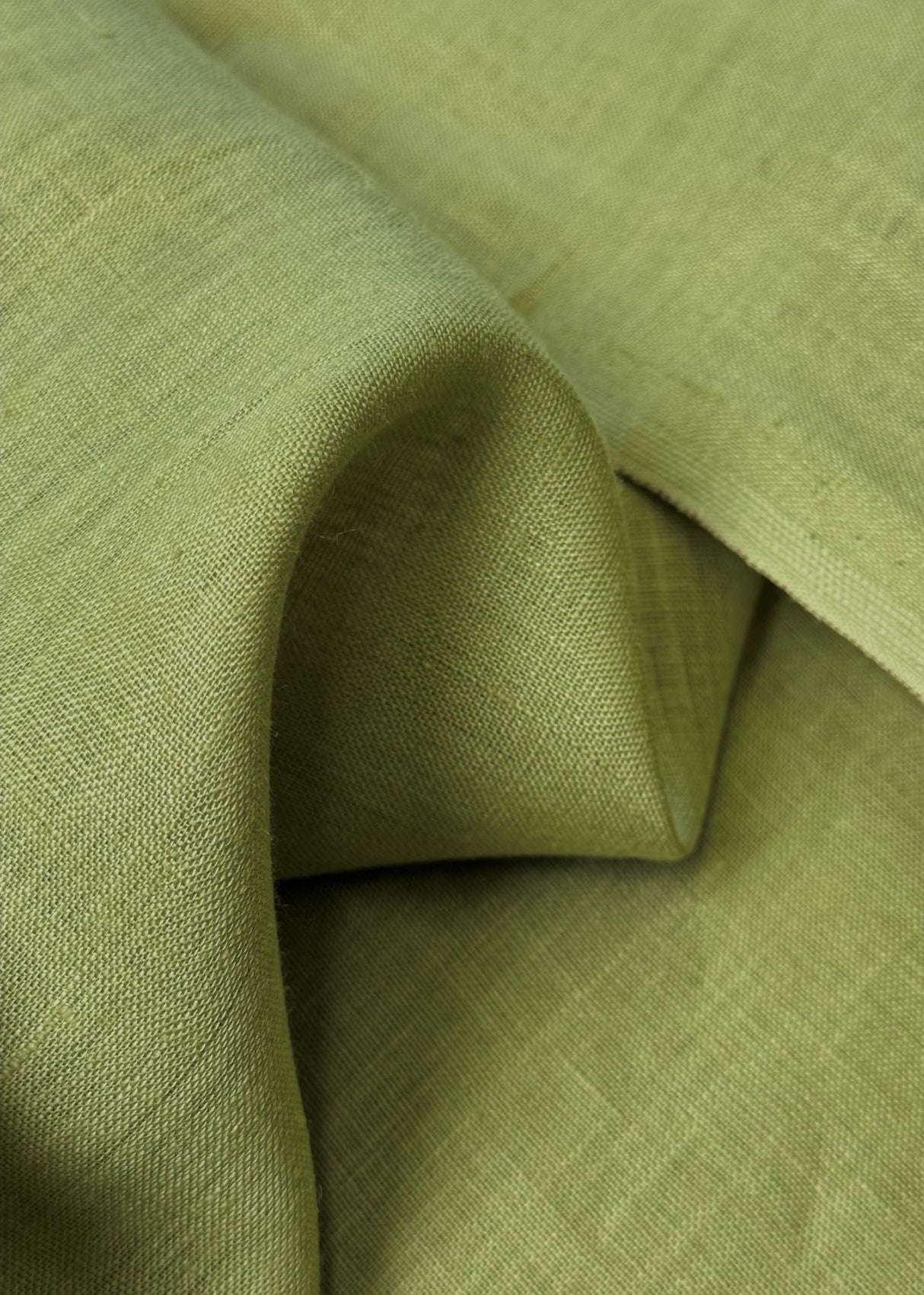Pure Linen Fabric Dusty Green