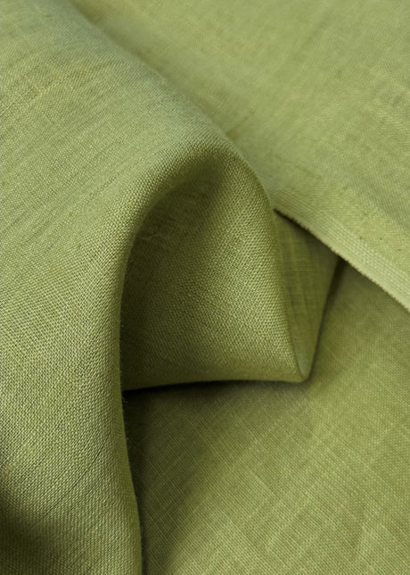 Pure Linen Fabric Dusty Green